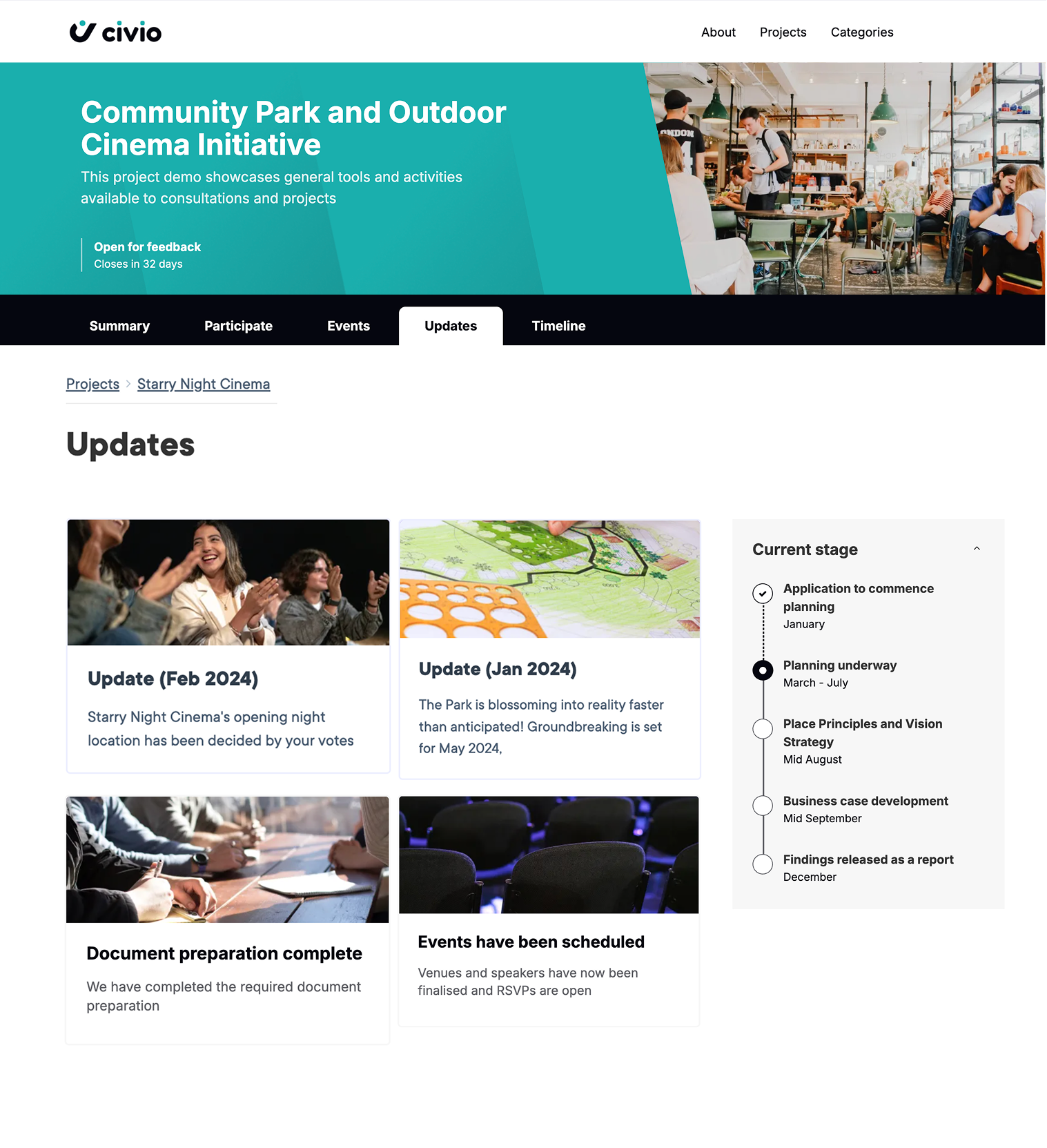 Civio Project Updates: Stay Informed on Features